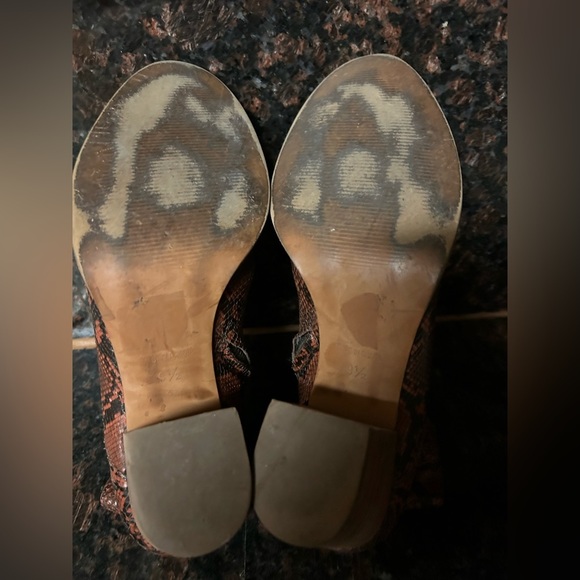 MADEWELL The Rosie Ankle Boot in Snake Embossed Leather 9.5 - Picture 6 of 17